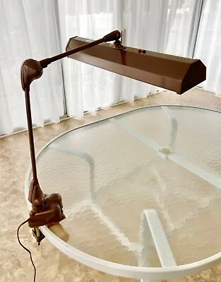 Vintage Working Art Specialty Co. “FLEXO” Clamp Floating Arm Drafting Lamp  • $49.95