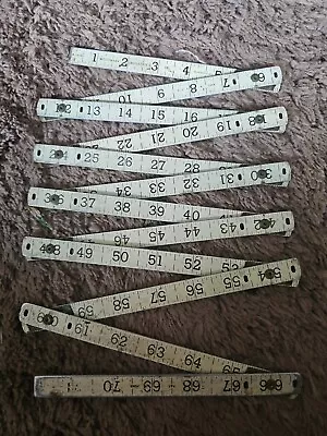 VTG Aluminum WOODMARK INDUSTRIES Minnesota USA Folding Ruler No.6-002 72inches • $22