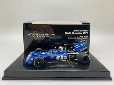 Minichamps Tyrrell Jackie Stewart World Champion 1971 436 710002 1/43 • $180.27