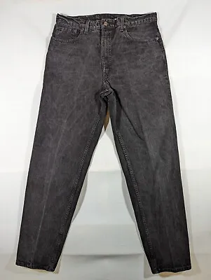 Levi 550 Jeans Mens 38x34 Black Denim Vintage 90s 1995 Tapered Leg Relaxed Fit • $27.99