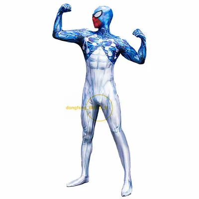 £63.42 • Buy Spider-Man Tights Bodysuit Zentai Jumpsuit Halloween Cosplay Costume Blue Gifts