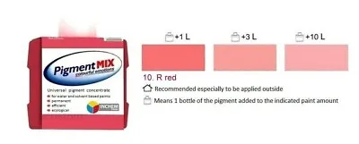 Red Wall Paint Colorant Emulsion Solvent Pigment Paint Tint Pigment Red 80ml • £6.99