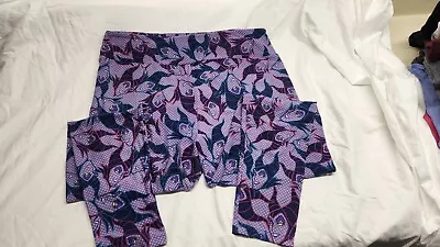 LuLaRoe X Disney Maleficent Purple With White Polka Dots Leggings TC2 • $8