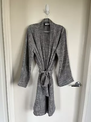 Parachute Waffle Bath Robe In 100% Turkish Cotton Size L. Color Grey • $44.10