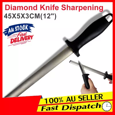 12  DMD Knife Slaughter Sharpener Household Diamond Kitchen Stick Sharpening • $22.47