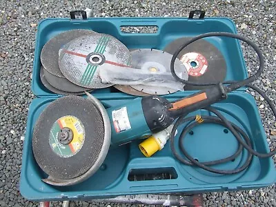 £65 • Buy Makita 110 Volt 9069 Grinder  9 Inch. Plus Box And Some Discs, Handle And Spanne