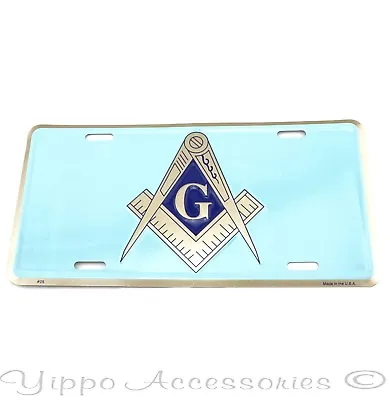 Mason Masonic Aluminum Metal License Plate Freemason Sign Tag NEW Free Shipping • $8.95
