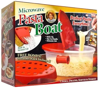 Microwave PASTA BOAT Cooker As Seen On TV Perfect Pasta  • $16.99