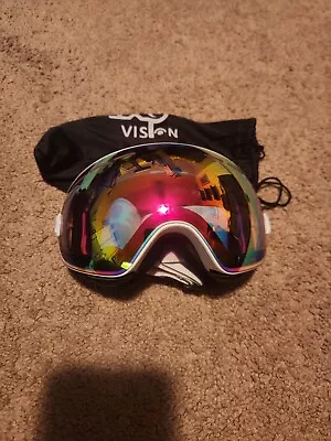 EXP VISION Snowboard Ski Goggles Men Women Youth Anti Fog OTG Winter Pink  • $20