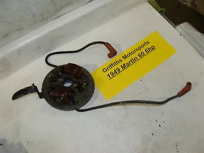 1949 MARTIN 60 6hp C Outboard Motor Ignition Coil Points Plate Throttle Arm • $98