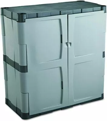 Storage Lockers Small Cabinet With Doors Lockable Plastic Office Shelves Medium • $169.86