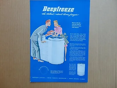 1946 DEEPFREEZE Home Freezer Vintage Art Print Ad  • $6