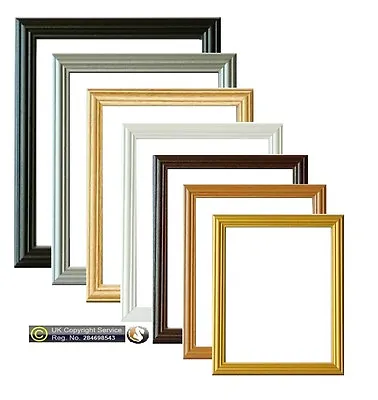 Picture Frame Photo Frames Poster Size Frame Wooden Black Beech Gold Pine Frame • £9.99