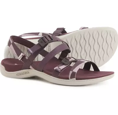 Merrell (For Women) District Backstrap Web Sandals - (Burgundy)* • $72.25