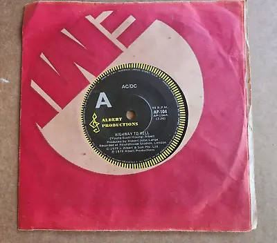 AC/DC - IF YOU WANT BLOOD/HIGHWAY TO HELL - RARE Albert -Aust Press - Near Mint • $125