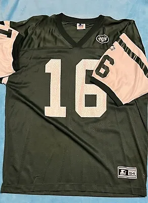 New York Jets Vinny Testaverde Jersey Starter Men's Size 54 2XL Green Vintage • $49.95