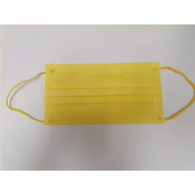 3-Ply Disposable Non Medical Face Mask Pack Of 10 Yellow • $2