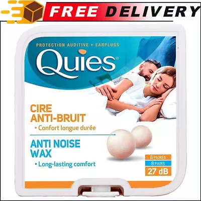 8-Pairs Caswell-Massey Boules Quies Ear Plugs Natural Beeswax Cotton Plugs • $12.32