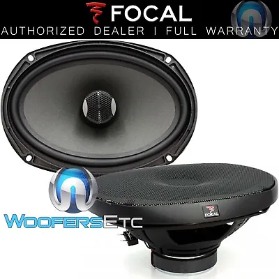 Focal P690cv 6 X9  Polyglass 80w Rms Rotating Aluminum Tweeters Coaxial Speakers • $189.99