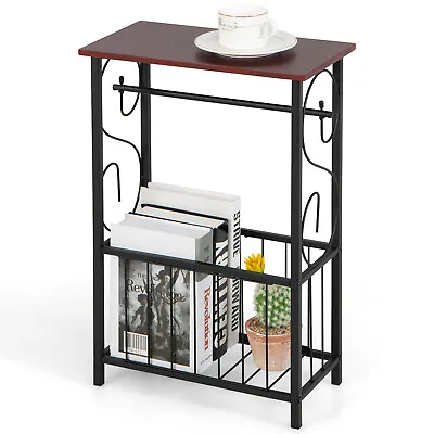 $38.39 • Buy Giantex Side Table Nightstand Beside Sofa End Table W/ Paper Holder Toilet