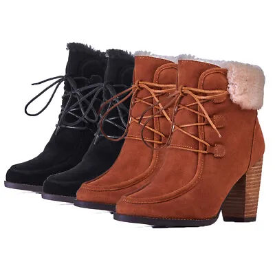 $59.49 • Buy AXAustralia UGG Boots Womens High Heel Water Resistant Premium Sheepskin Wool