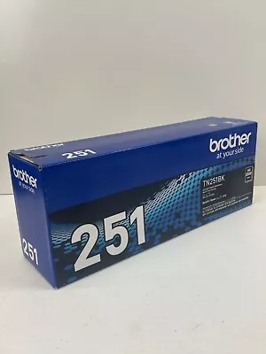 Brother Genuine TN-251BK BLACK Toner HL3150CDN HL3170CDW MFC9140CDN 2.5K Pages • $100