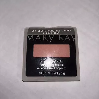 New In Case Mary Kay Mineral Cheek Color Blush Shy Blush Full Size ~012974 • $13.97