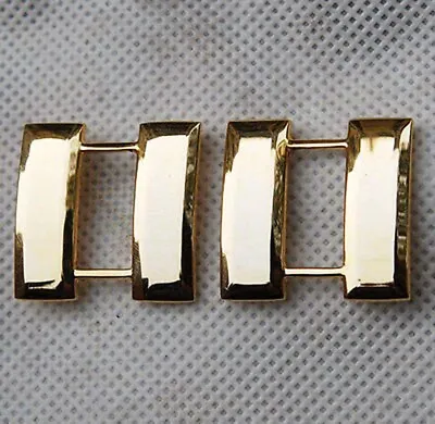 £11.39 • Buy WW2 Pair U.S. US Army Officer's Captain Rank Insignia Badges Gold -US030