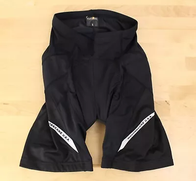 Funkier Motobecane Padded Cycling Shorts Size Small Black Nylon Spandex Blend • $14.99