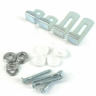Mirror Hanging Clip Set Adjustable 4 Piece With Fixings • £4.40