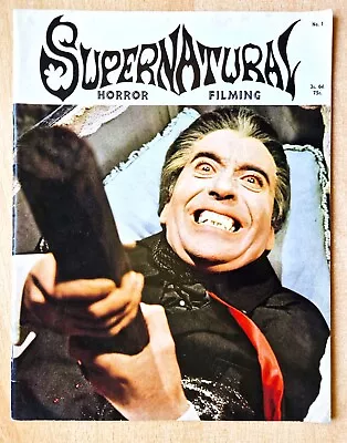 Supernatural Film Magazine No 1 1969 Hammer Horror Dracula Dennis Wheatley Etc • £3.95