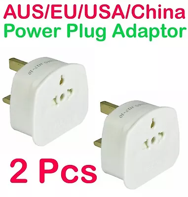 Worldwide European Holiday USA China Visitor UK 3 Pin Travel Power Plug Adaptor • £6.99
