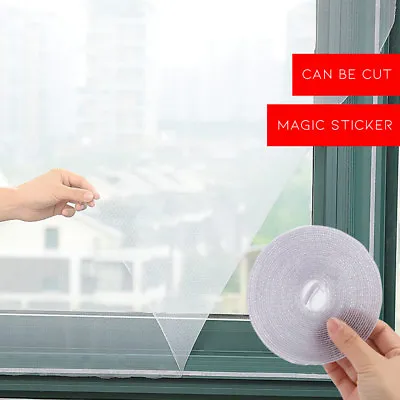 Window Screen Against Mosquito Net Protector Flyscreen Sheer Curtains White 1pc • $6.20