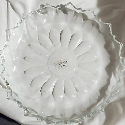 Mikasa Crystal Serving Platter. Made In Japan. • $19.99