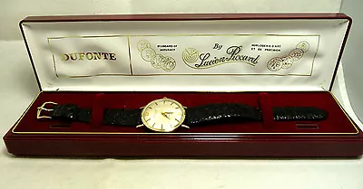 Lucien Piccard 14k Gold Top Stainless Steel Back Boxed Auto Watch • $395