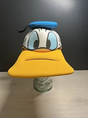 Vintage Disney Parks DONALD DUCK Hat Original Puffy Cap ~ Adult One Size • $15