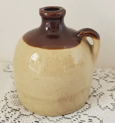 Vintage Miniature USA Pottery Stoneware Jug Whiskey Bottle 3  Mini Jar • $20.99