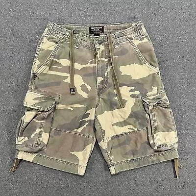 VTG Abercrombie & Fitch Cargo Shorts Woodland Camo Military Grunge Size 30 Skate • $79.99