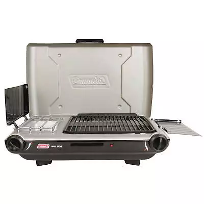 Coleman® Tabletop Propane Gas Camping 2-in-1 Grill/Stove 2-Burner Gray • $89.10