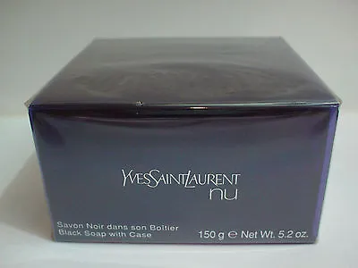 YSL Yves Saint Laurent Nu Savon Black Soap With Case 150g (5.2 Oz) Sealed  • £48