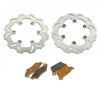 For Yamaha F+R Brake Discs Rotors Pads YZ 250F YZ450F YZ125 YZ250 WR250F WR 450F • $85