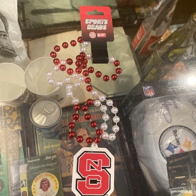 $3.77 • Buy NC State Wolfpack New W Tags Team BEADS Official NCAA Merchandise