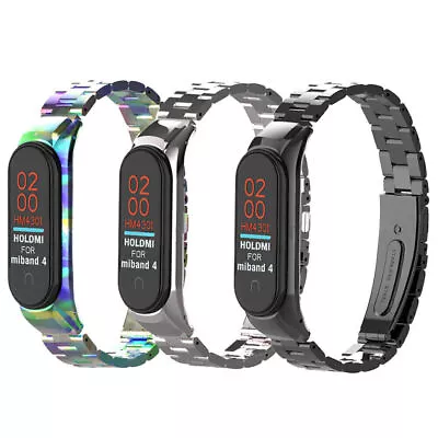 2019 Metal Wrist Bracelet Stainless Steel Watch Band Strap For Xiaomi Mi Band 4 • $10.81