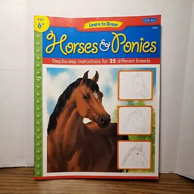 Learn To Draw HORSES & PONIES Step-By-step Instructions For 25 Different Breeds • $12.49