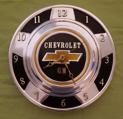 $58 • Buy CHEVY SILVERADO SQUARE BODY C10, K10 DOG DISH HUBCAP 10 Inch CLOCK  READ DESCRIP