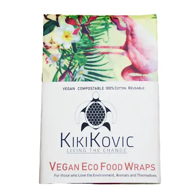 Kikikovic Certified Vegan Reusable & Compostable Food Wrap - Jumbo • $25