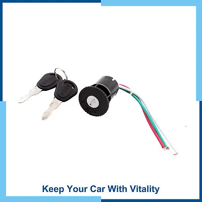 Universal Pack(1) Scooter Motorcycle 3 Wires Ignition Switch Lock With 2 Keys • $10.92