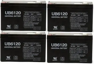 UPG 4 Pack - 6 VOLT 6V 12AH SLA RECHARGABLE DEER GAME FEEDER BATTERY - UPG UB612 • $79.99