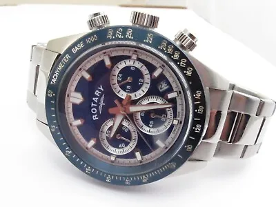 £95 • Buy Rotary Men's Chronograph Blue Dial 42mm Sports Watch GB00643/05