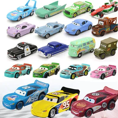 Disney Pixar Cars 1:55 Diecast Lightning McQueen Diecast Model Car Toys Boy Gift • $8.88